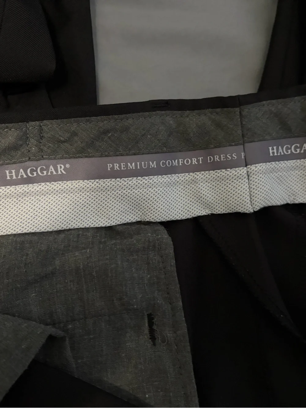 Haggar Black Men's Dress Pants - Straight Fit